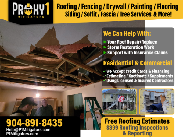 Ceiling and drywall repair