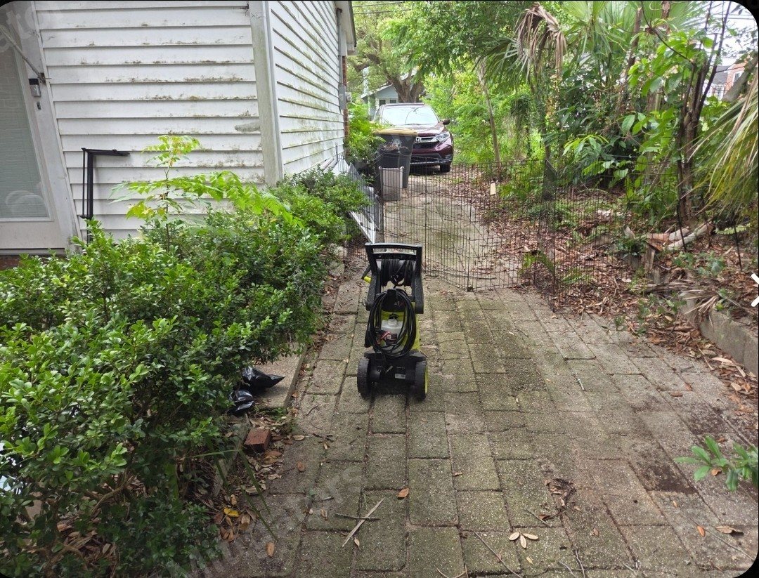 Deck project before — Prepped grade rebuilt into a code-compliant elevated deck with railings and steps — Jacksonville FL by P1Mitigators