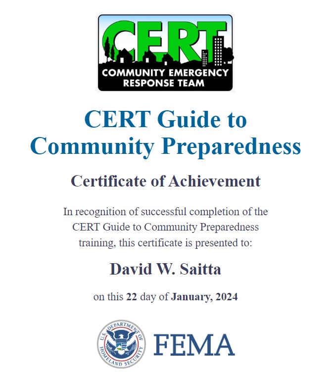 FEMA Certified