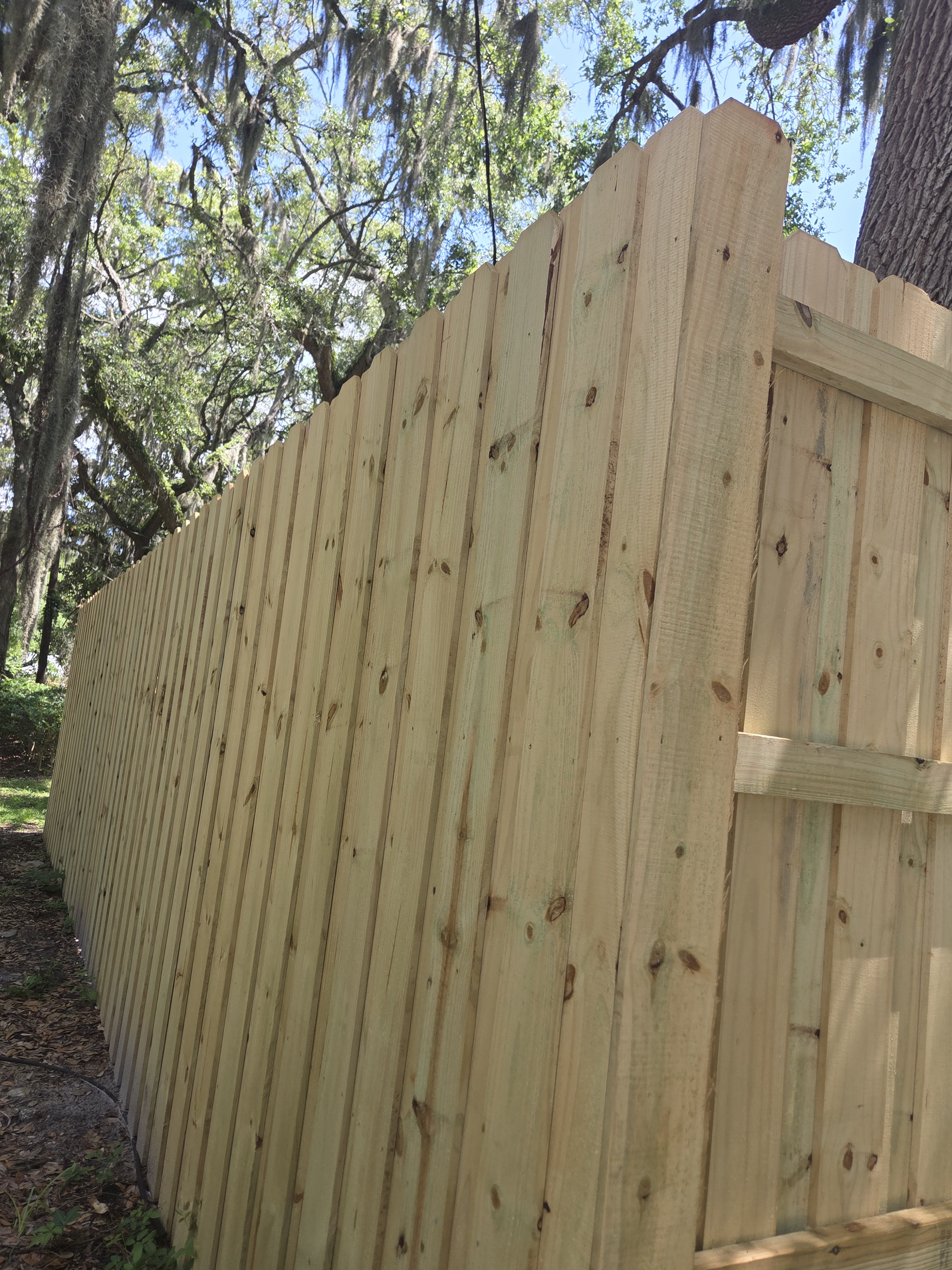 Board on Board 8ft Fencing project photo 3 by P1Mitigators Jacksonville FL