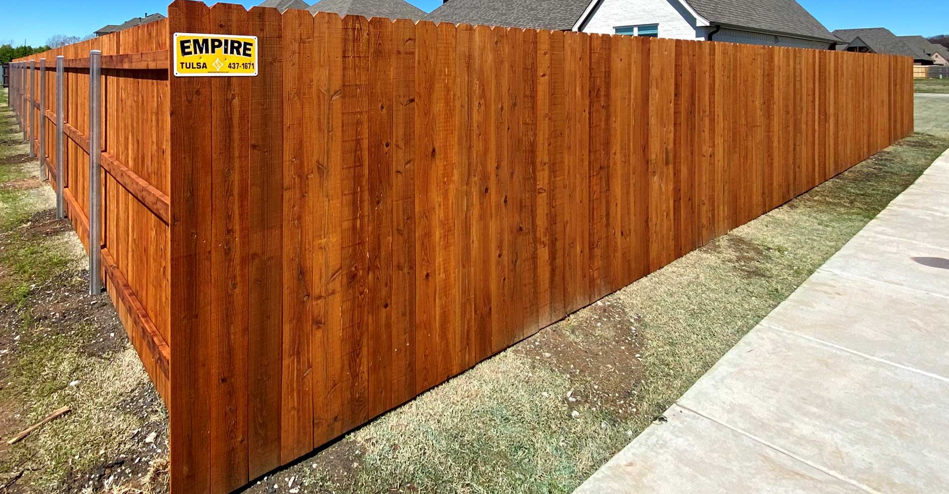 Side by Side Privacy Fencing installation in Jacksonville FL