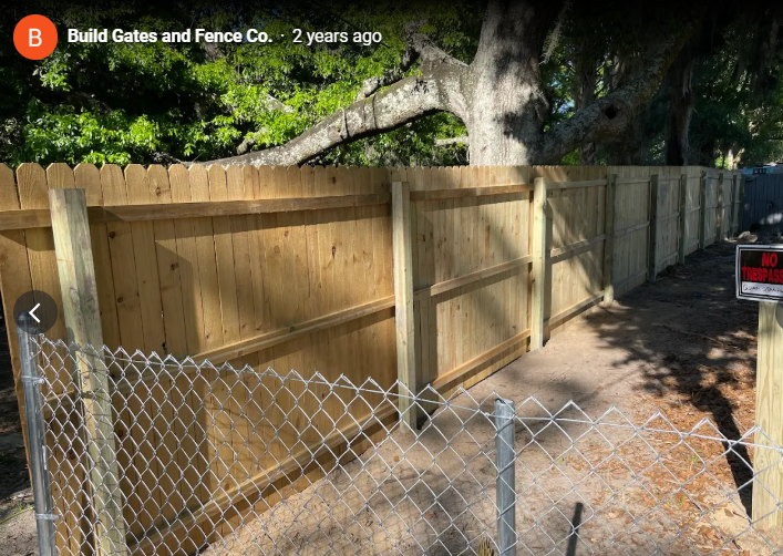 Wood fence replacement project by Build Gates and Fence Co.